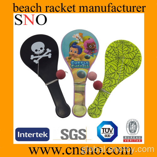 Paddle Catch Beach Racket Mini plastic paddle catch beach racket for children Supplier